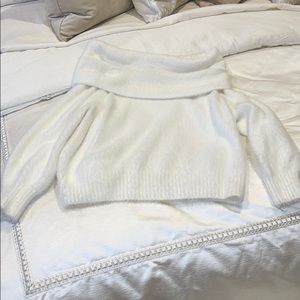 Off Shoulder Warm Sweater